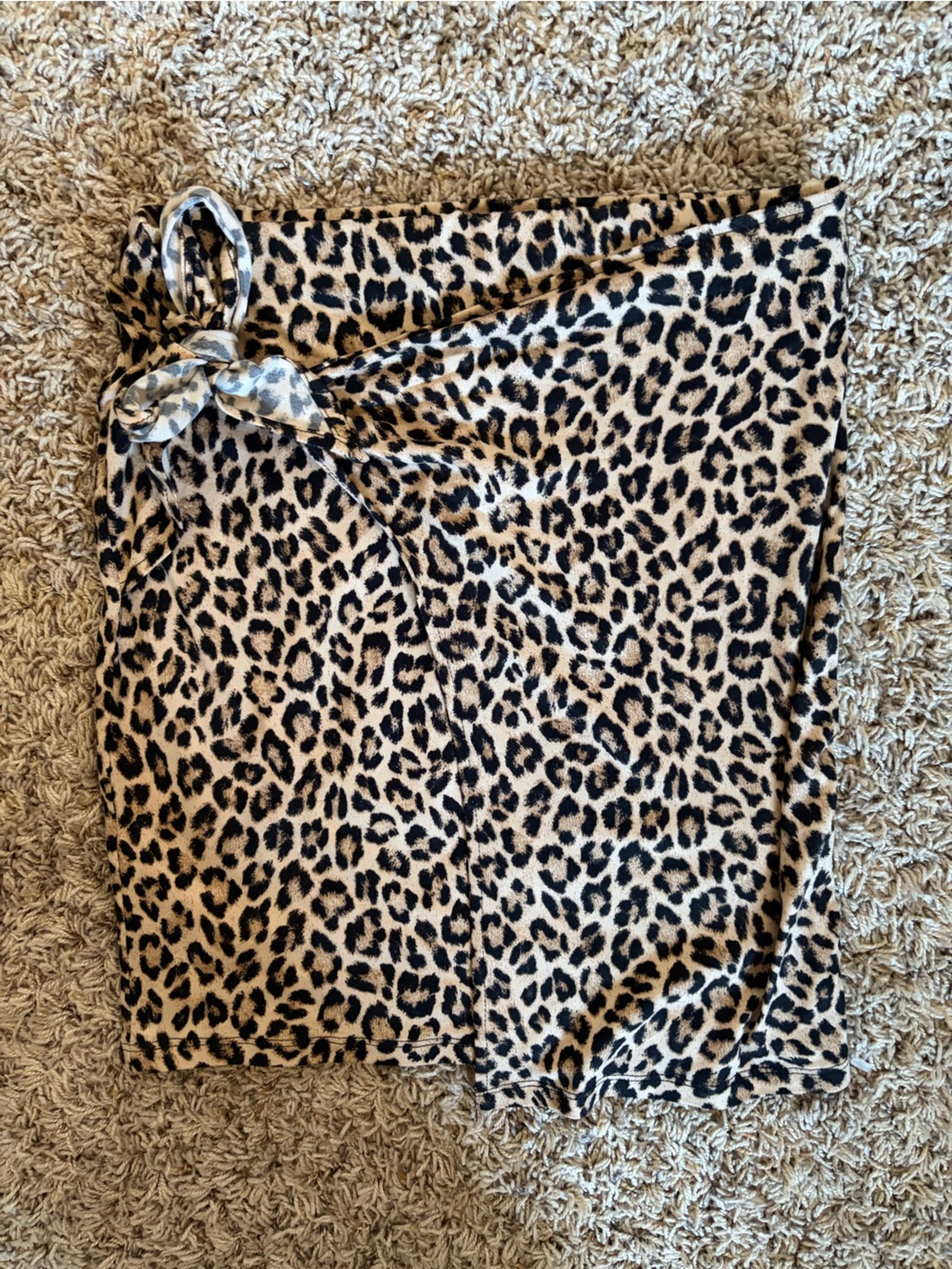 Joe Benbasset Leopard Print Skirt in Tan and Black